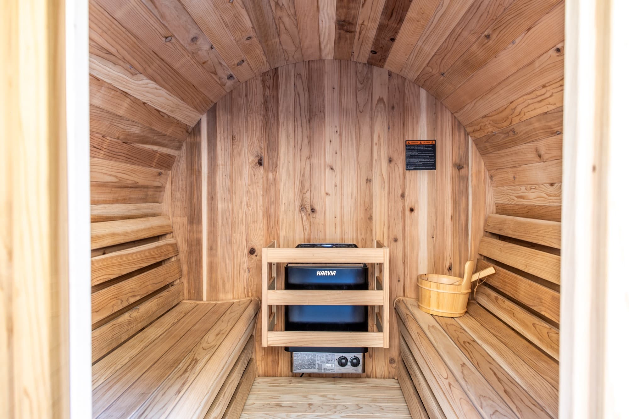 Outdoor sauna — view 1
